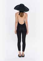 Tiny-Boyundan Bağlamalı Sırt Dekolteli Siyah Tulum-Tulum-2-Milagron.com