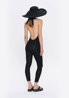 Tiny-Boyundan Bağlamalı Sırt Dekolteli Siyah Tulum-Tulum-9-Milagron.com