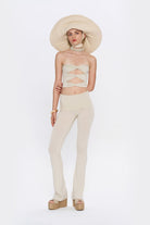 Tiny-Çapraz Bant Detaylı Straplez Krem Büstiyer-Top-11-Milagron.com