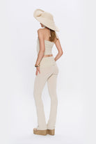 Tiny-Çapraz Bant Detaylı Straplez Krem Büstiyer-Top-6-Milagron.com