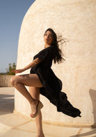 Tiny-Çapraz Siyah Elbise-Elbise-6-Milagron.com