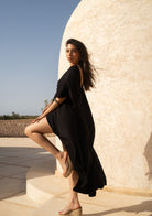 Tiny-Çapraz Siyah Elbise-Elbise-7-Milagron.com