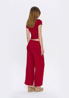 Tiny-Dar Kesim Bordo Tişört-T-Shirts-6-Milagron.com