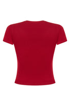 Tiny-Dar Kesim Bordo Tişört-T-Shirts-9-Milagron.com