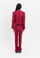 Tiny-Deri Görünümlü Pamuklu Kırmızı Ceket-Ceket-2-Milagron.com