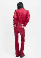 Tiny-Deri Görünümlü Pamuklu Kırmızı Ceket-Ceket-5-Milagron.com