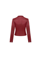 Tiny-Deri Görünümlü Pamuklu Kırmızı Ceket-Ceket-9-Milagron.com