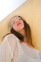 Tiny-El İşi Uzun Kollu Mini Beyaz Elbise-Bluz-2-Milagron.com