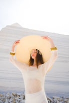 Tiny-El İşi Uzun Kollu Mini Beyaz Elbise-Bluz-5-Milagron.com