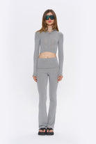 Tiny-Gri Fermuarlı Dar Kesim Yumuşak Hırka-Kazak & Triko-1-Milagron.com
