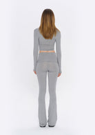 Tiny-Gri Fermuarlı Dar Kesim Yumuşak Hırka-Kazak & Triko-2-Milagron.com