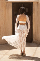 Tiny-Gül Desenli Uzun Tül Elbise-Elbise-12-Milagron.com