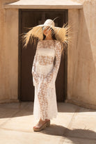 Tiny-Gül Desenli Uzun Tül Elbise-Elbise-2-Milagron.com