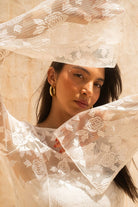 Tiny-Gül Desenli Uzun Tül Elbise-Elbise-6-Milagron.com