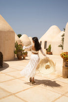 Tiny-Gül Desenli Uzun Tül Elbise-Elbise-8-Milagron.com