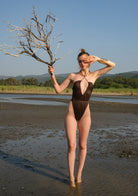 Tiny-Kahverengi Bağlama Detaylı Mayokini-Bikini + Mayo-3-Milagron.com