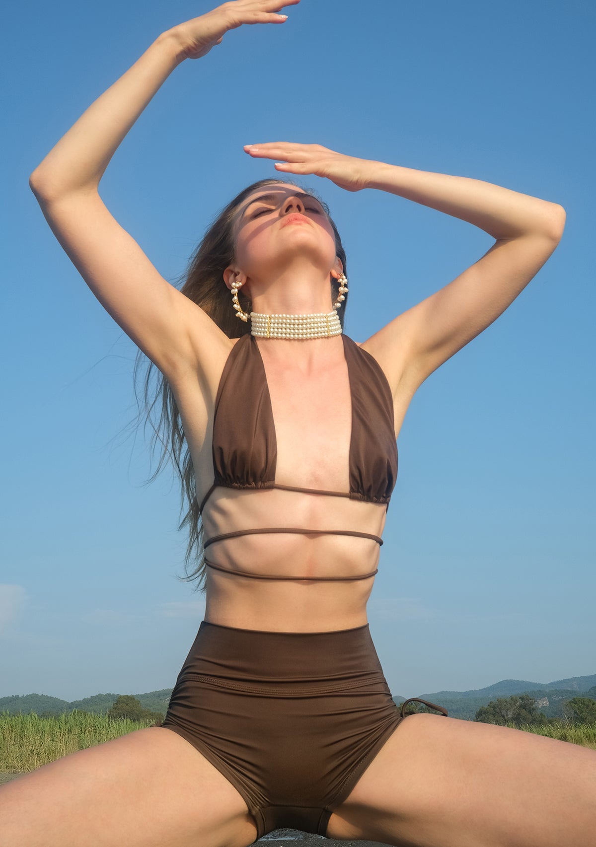 Tiny-Kahverengi Bağlamalı Bikini üstü-Bikini + Mayo-4-Milagron.com