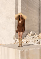 Tiny-Kahverengi Bağlamalı Gömlek-Gömlek-3-Milagron.com