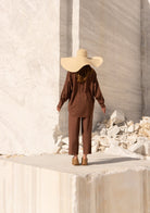 Tiny-Kahverengi Oversize Gömlek-Gömlek-3-Milagron.com