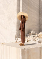 Tiny-Kahverengi Oversize Gömlek-Gömlek-5-Milagron.com