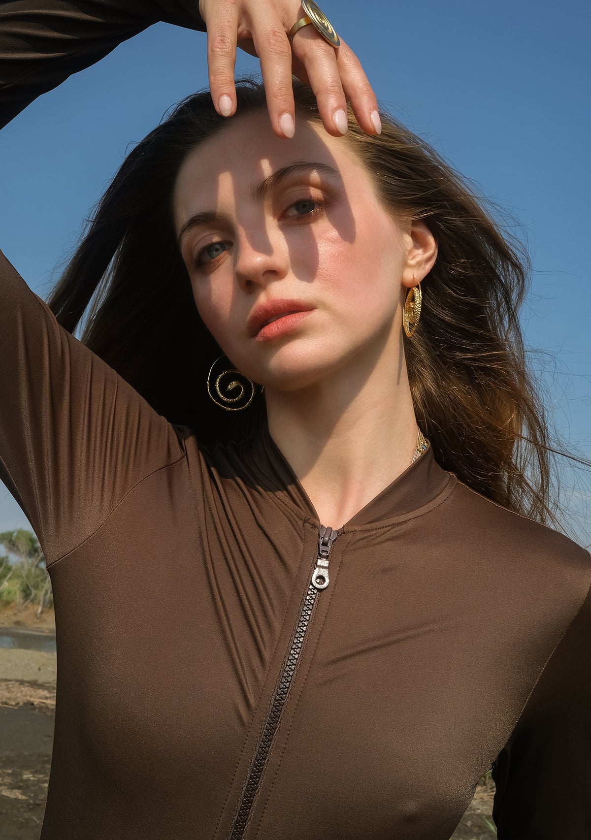 Tiny-Kahverengi Uzun Kollu Surf Mayo-Bikini + Mayo-2-Milagron.com