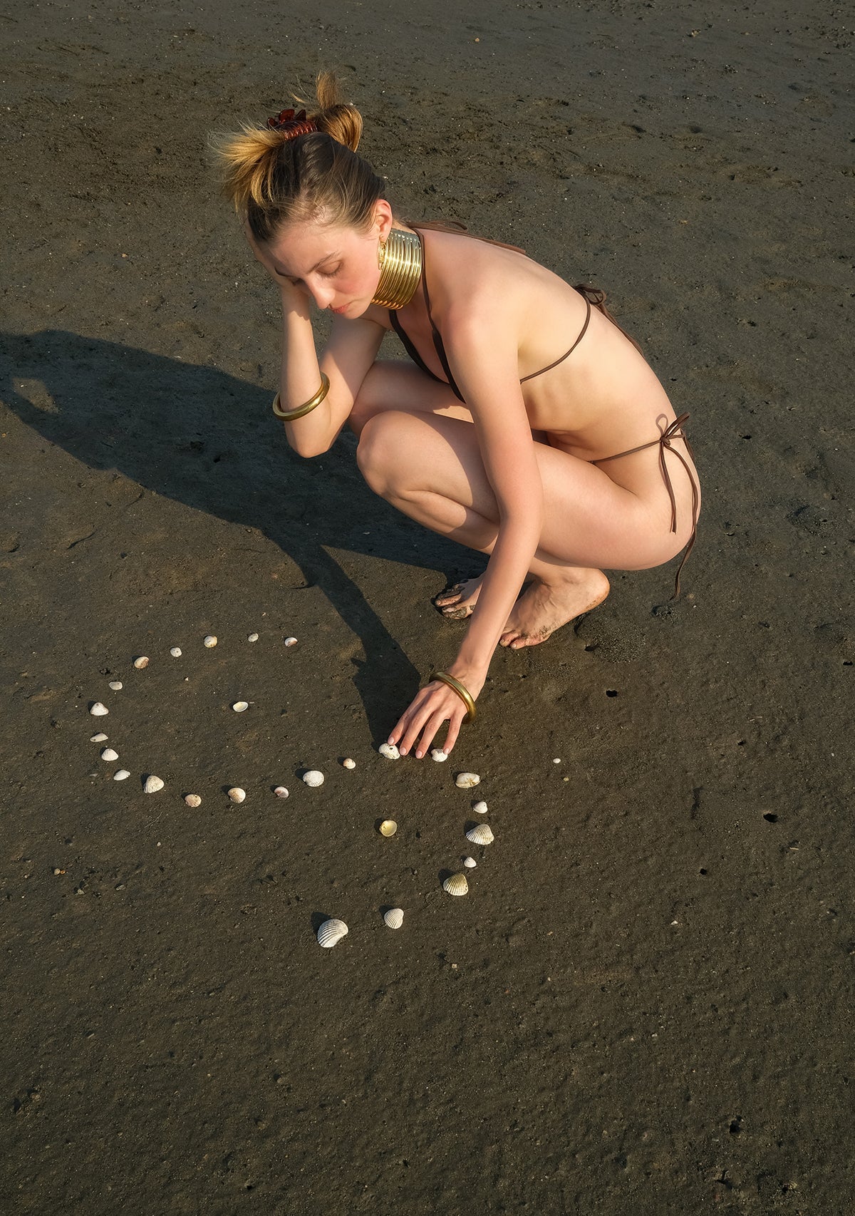 Tiny-Kahverengi üçgen İpli Bikini üstü-Bikini + Mayo-5-Milagron.com