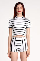 Tiny-Kalın Çizgili Kısa Tişört-T-Shirts-1-Milagron.com