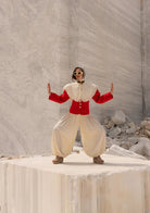 Tiny-Kırmızı önü Düğmeli Vatkalı Büzgülü Ceket-Ceket-8-Milagron.com