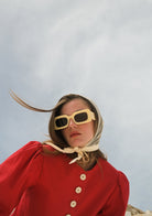 Tiny-Kırmızı önü Düğmeli Vatkalı Büzgülü Ceket-Ceket-9-Milagron.com