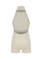 Tiny-Krem Boğazlı Sırt Dekolteli Şort Bodysuit-Tulum-10-Milagron.com