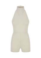 Tiny-Krem Boğazlı Sırt Dekolteli Şort Bodysuit-Tulum-11-Milagron.com