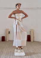 Tiny-Krem Desenli Fular-Şal & Fular-2-Milagron.com