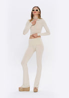 Tiny-Krem Fermuarlı Dar Kesim Yumuşak Hırka-Kazak & Triko-11-Milagron.com