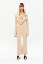 Tiny-Krem İspanyol Paça Derin Dekolteli Tulum-Tulum-1-Milagron.com