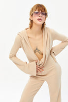 Tiny-Krem İspanyol Paça Derin Dekolteli Tulum-Tulum-9-Milagron.com