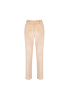Tiny-Krem Kadife Düz Kesim Pantolon-Kumaş Pantolon-5-Milagron.com