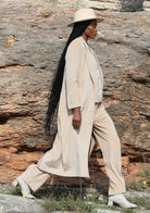 Tiny-Krem Kadife Uzun Ceket-Ceket-5-Milagron.com