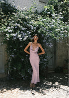 Tiny-Lila Saten Elbise-Elbise-4-Milagron.com