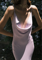 Tiny-Lila Saten Elbise-Elbise-7-Milagron.com