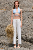 Tiny-Mavi İnce Askılı Bağlamalı Üst-Top-1-Milagron.com