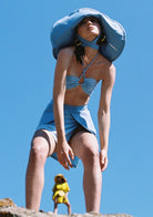 Tiny-Mavi İnce Askılı Bağlamalı Üst-Top-3-Milagron.com