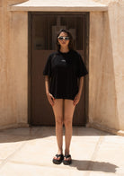 Tiny-Oversize Siyah Tişört-T-Shirts-2-Milagron.com