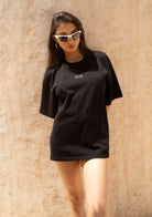 Tiny-Oversize Siyah Tişört-T-Shirts-6-Milagron.com