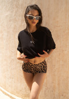 Tiny-Oversize Siyah Tişört-T-Shirts-8-Milagron.com