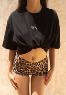 Tiny-Oversize Siyah Tişört-T-Shirts-9-Milagron.com