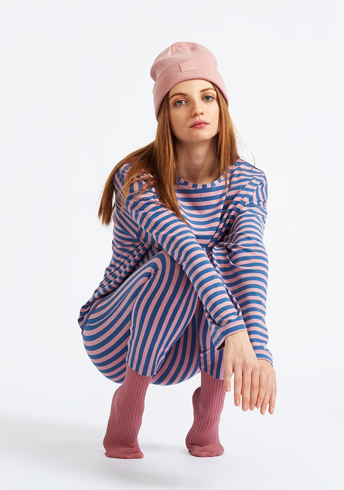 Tiny-Pembe Çizgili Tayt-Tayt-6-Milagron.com