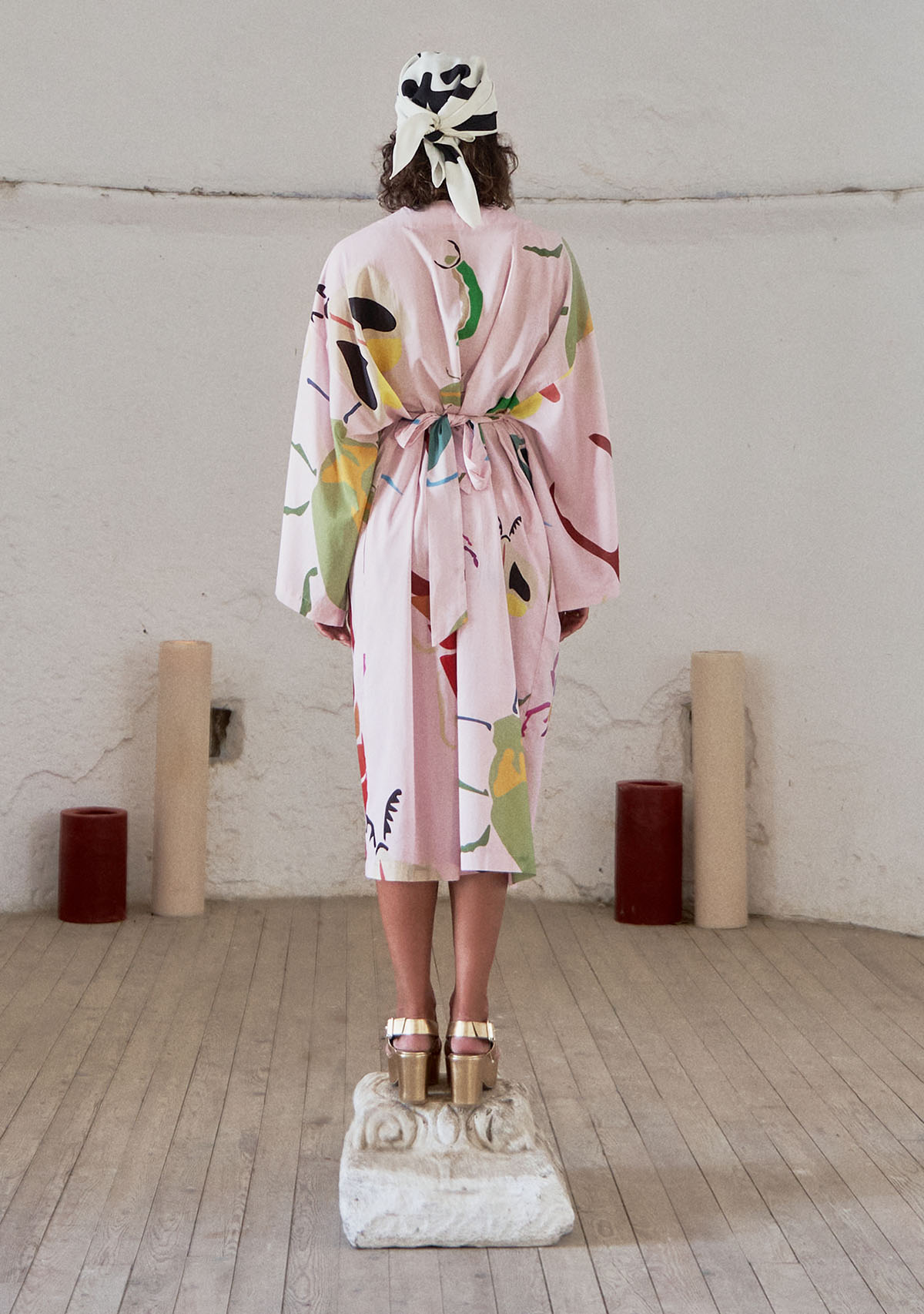 Tiny-Pembe Desenli Kimono-Kimono-2-Milagron.com