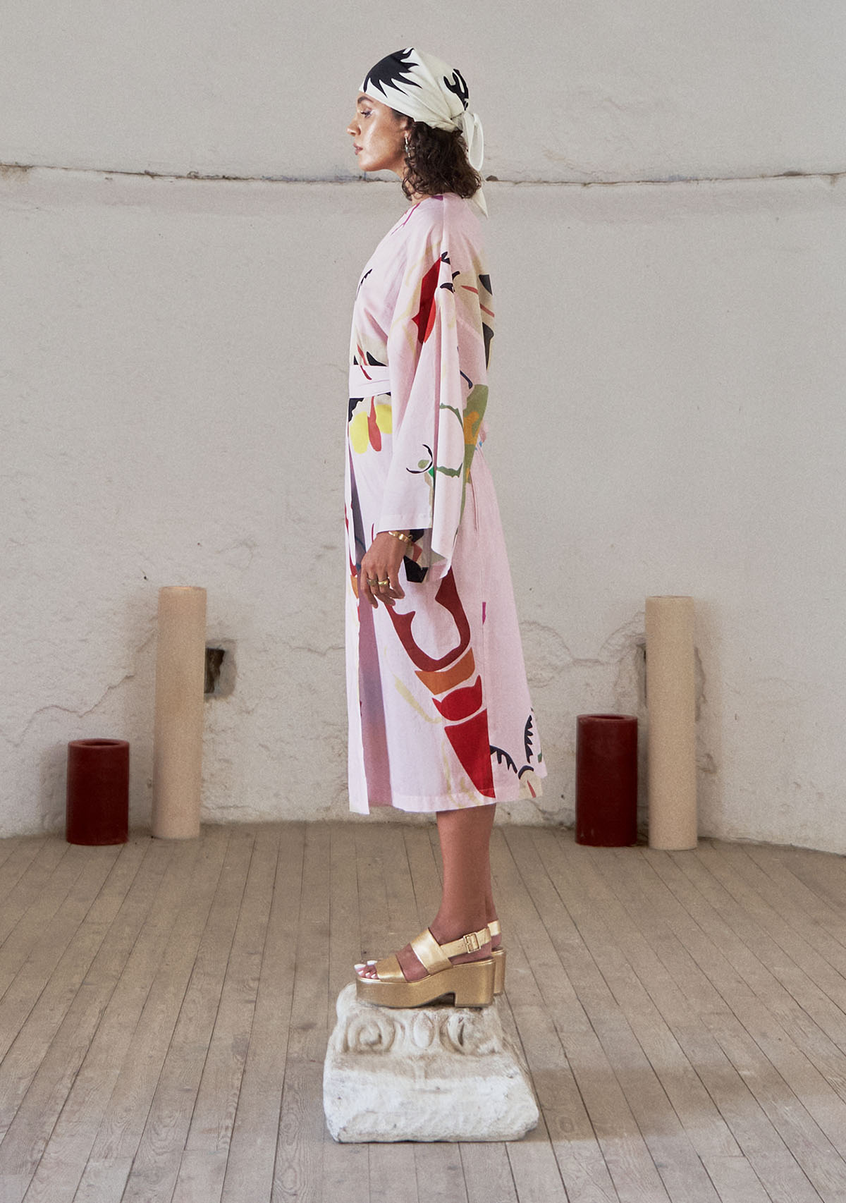 Tiny-Pembe Desenli Kimono-Kimono-4-Milagron.com