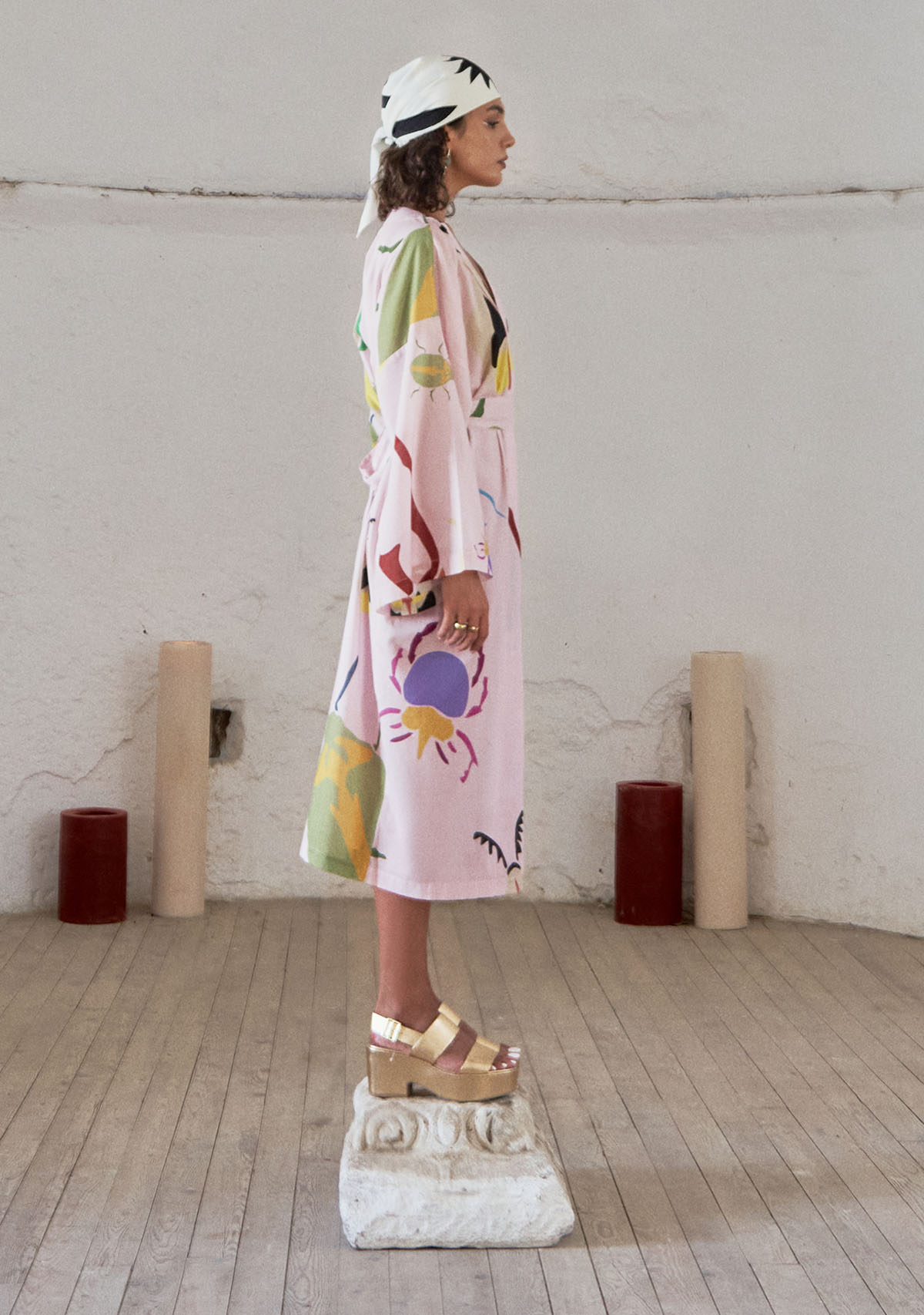 Tiny-Pembe Desenli Kimono-Kimono-5-Milagron.com