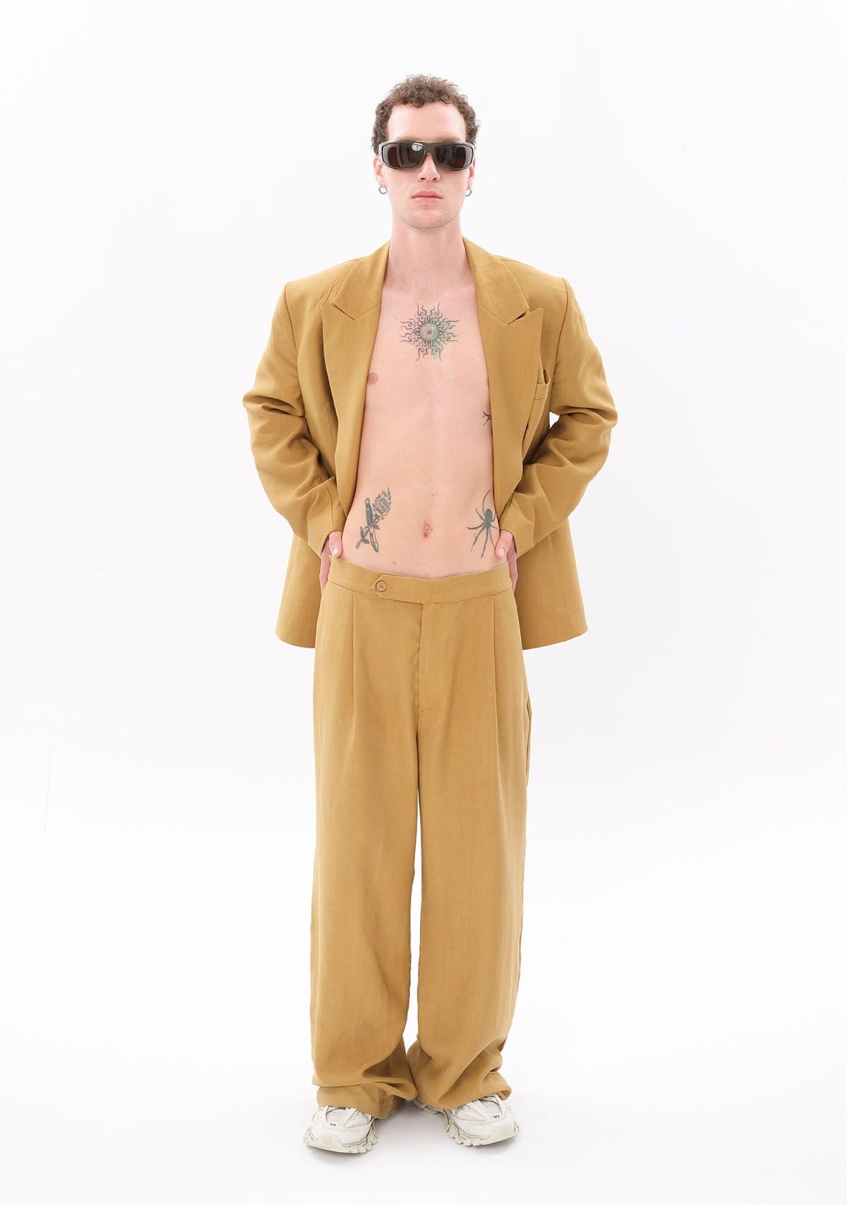 Tiny-SORUNLU - Açık Yeşil Tencel™ Pantolon-Kumaş Pantolon-3-Milagron.com